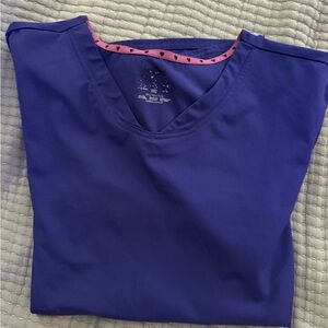 Heart Soul- Grape Purple Scrub Top-2XL